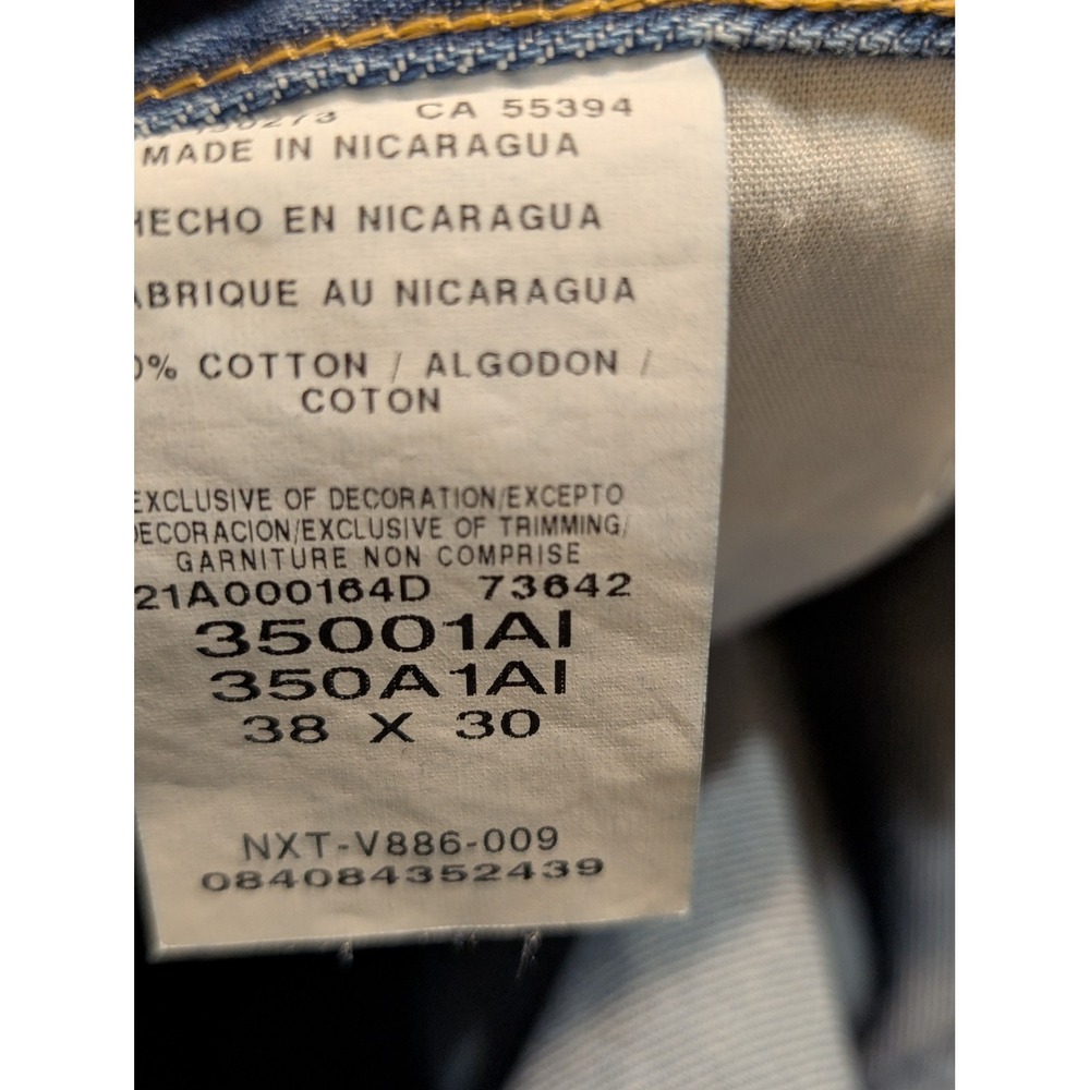 Wrangler Rugged Wear Mens Relaxed Fit Straight Leg Jeans Blue 38x30 35001AI - Picture 7 of 7
